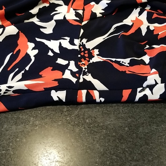 Navy & Orange Jones New York Dress EUC - Picture 8 of 15